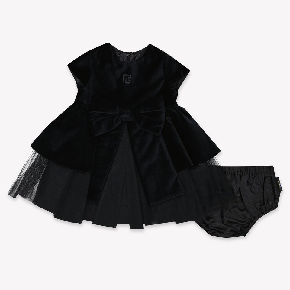 Balmain Baby Meisjes Jurk In Zwart