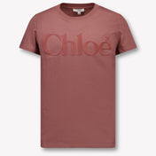 Chloe Kinder Meisjes T-Shirt In Oud Roze