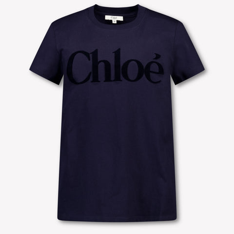 Chloe Kinder Meisjes T-Shirt In Navy