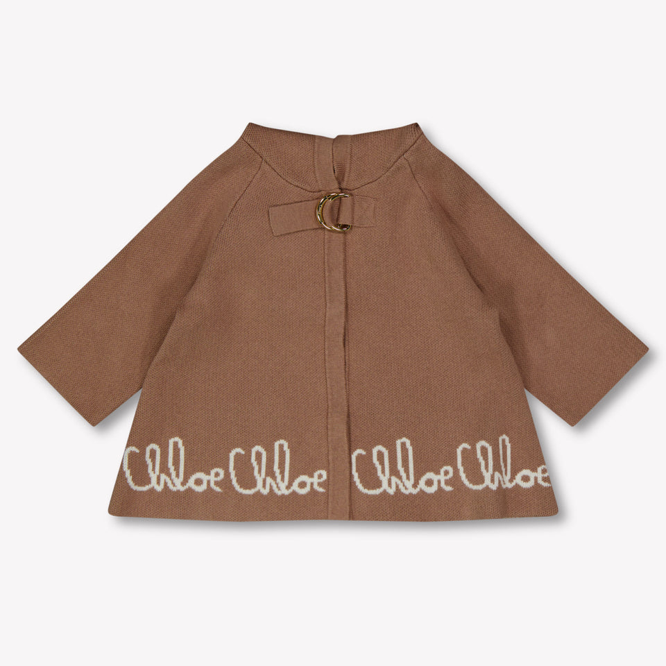 Chloe Baby Meisjes Vest In Licht Bruin