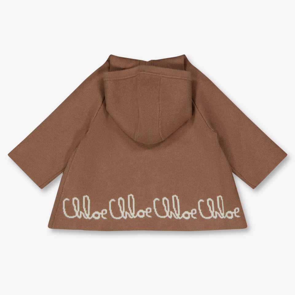 Chloe Baby Meisjes Vest In Licht Bruin