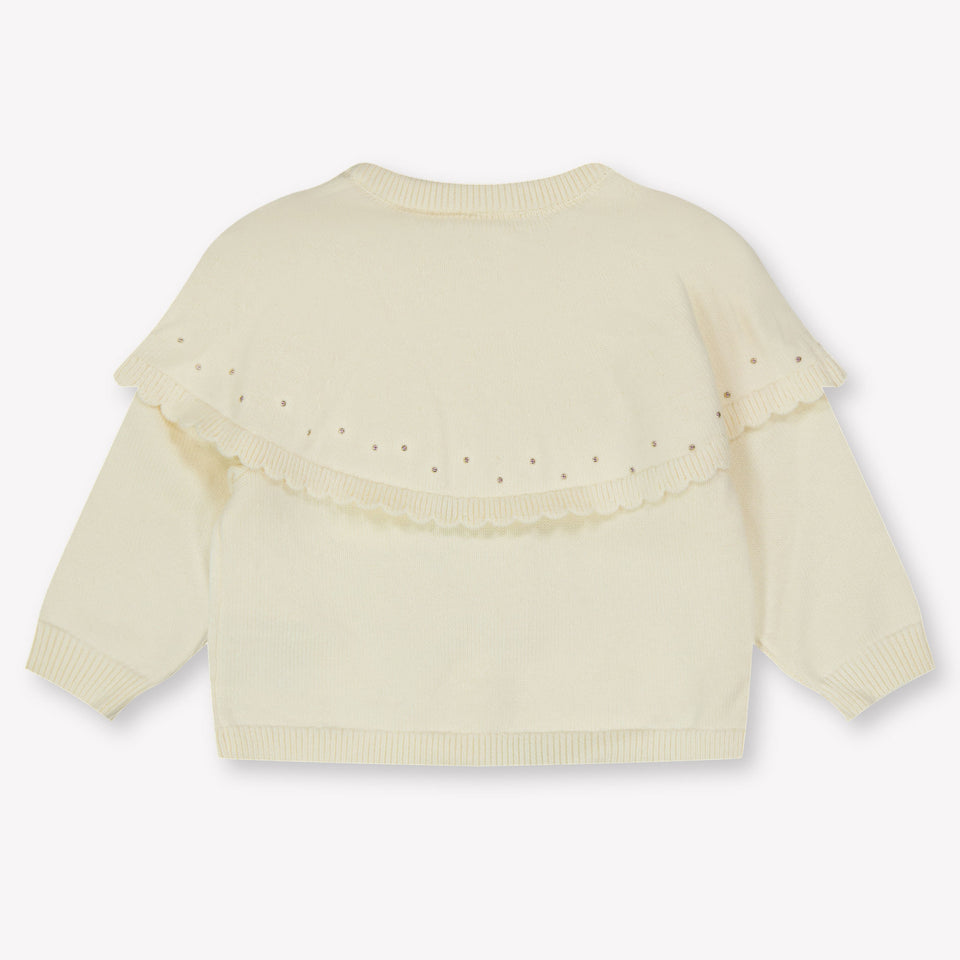 Chloe Baby Meisjes Vest In Off White