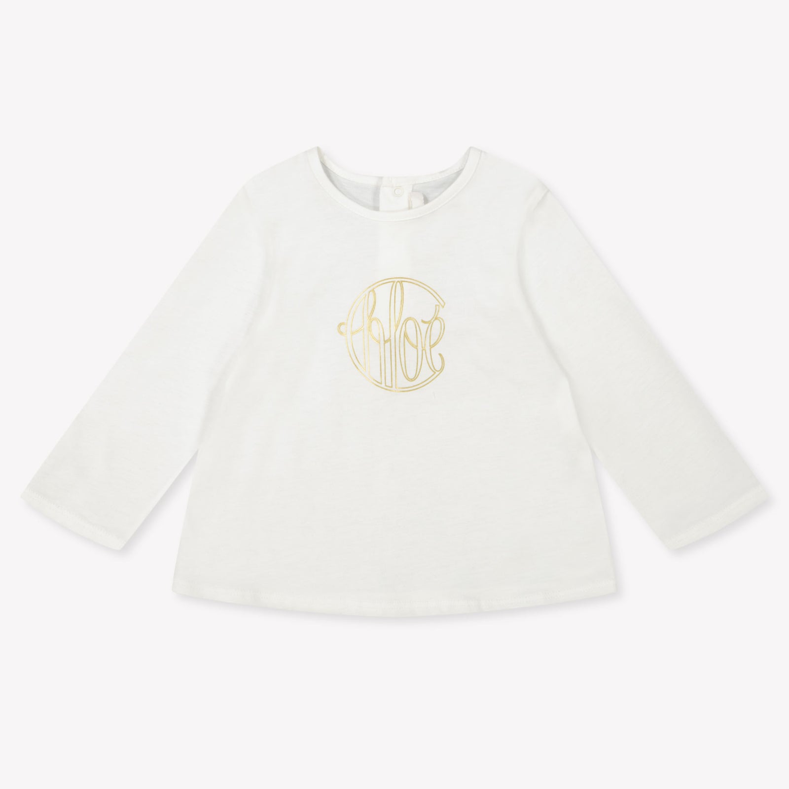Chloe Baby Meisjes T-Shirt In Off White