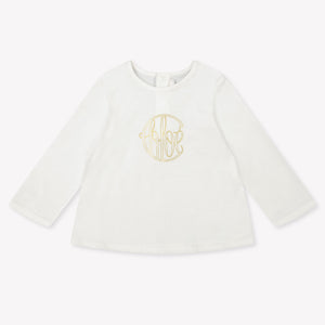 Chloe Baby Meisjes T-Shirt In Off White