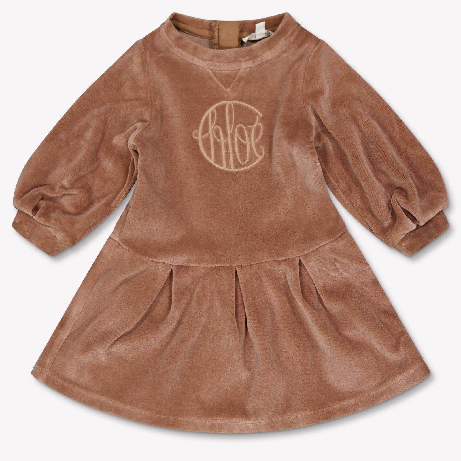 Chloe Baby Meisjes Jurk In Licht Bruin