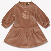 Chloe Baby Meisjes Jurk In Licht Bruin