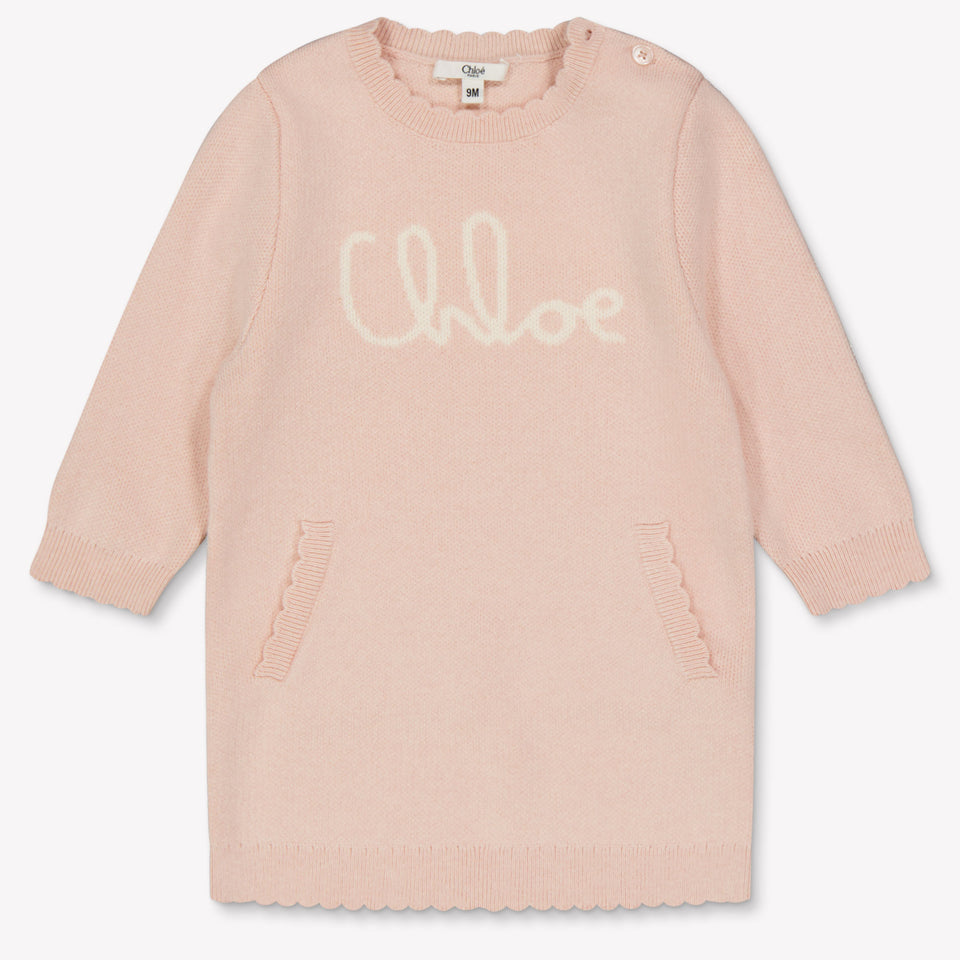Chloe Baby Meisjes Jurk In Licht Roze