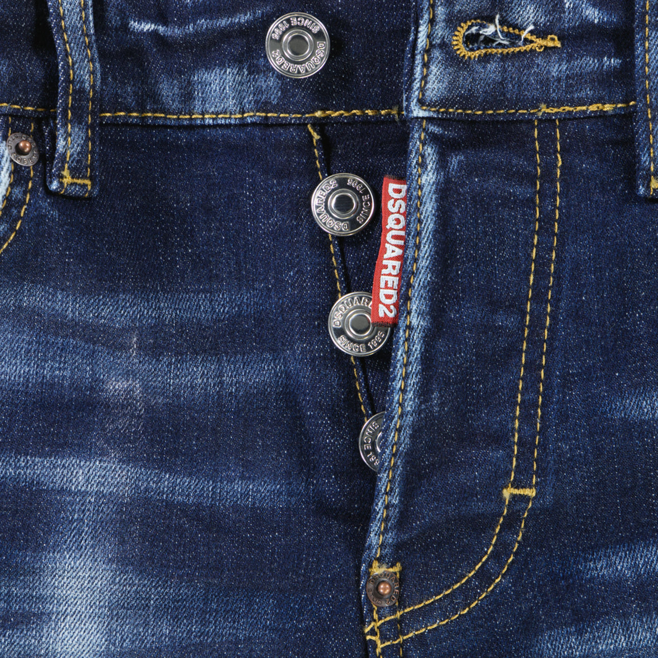 Dsquared2 Stanislav Kinder Unisex Jeans In Blauw