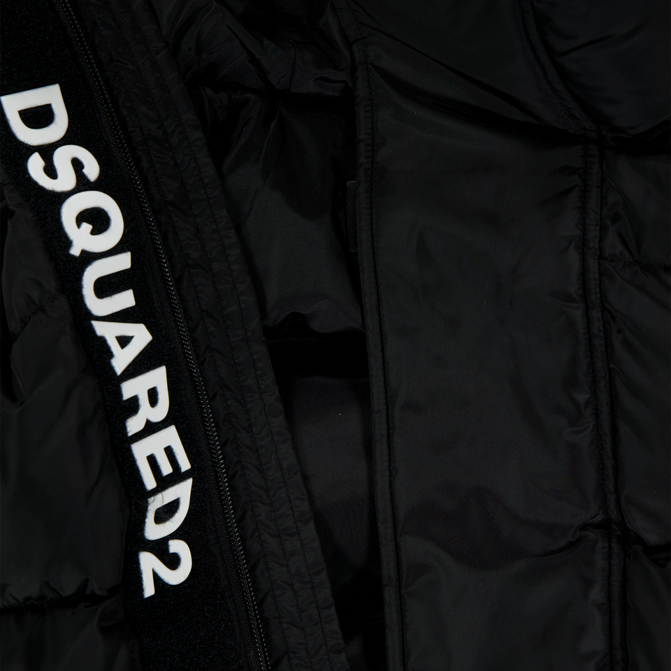 Dsquared2 Kinder Unisex Winterjas In Zwart