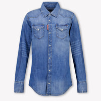 Dsquared2 Kinder Unisex Blouse In Blauw