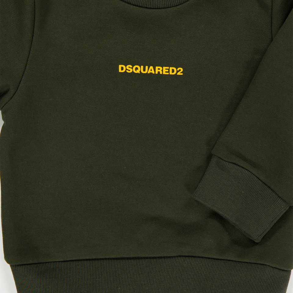 Dsquared2 Baby Jongens Trui In Army