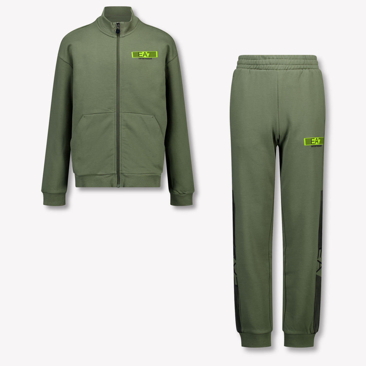 EA7 Kinder Jongens Joggingpak In Army