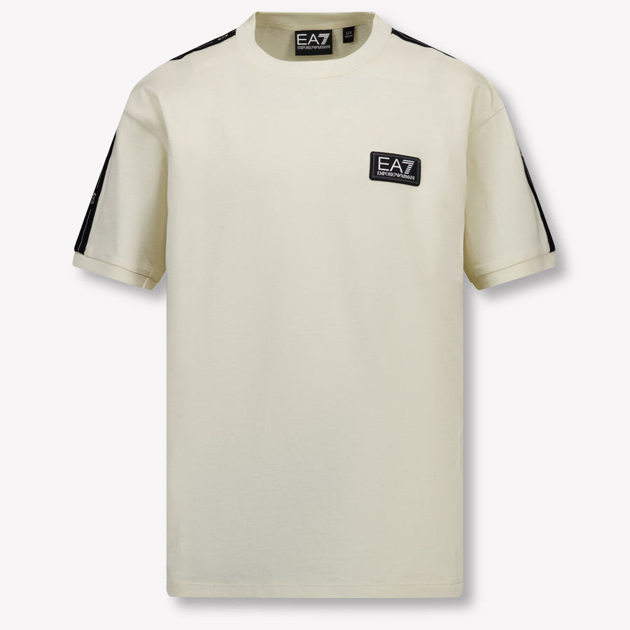 EA7 Kinder Jongens T-Shirt In Off White