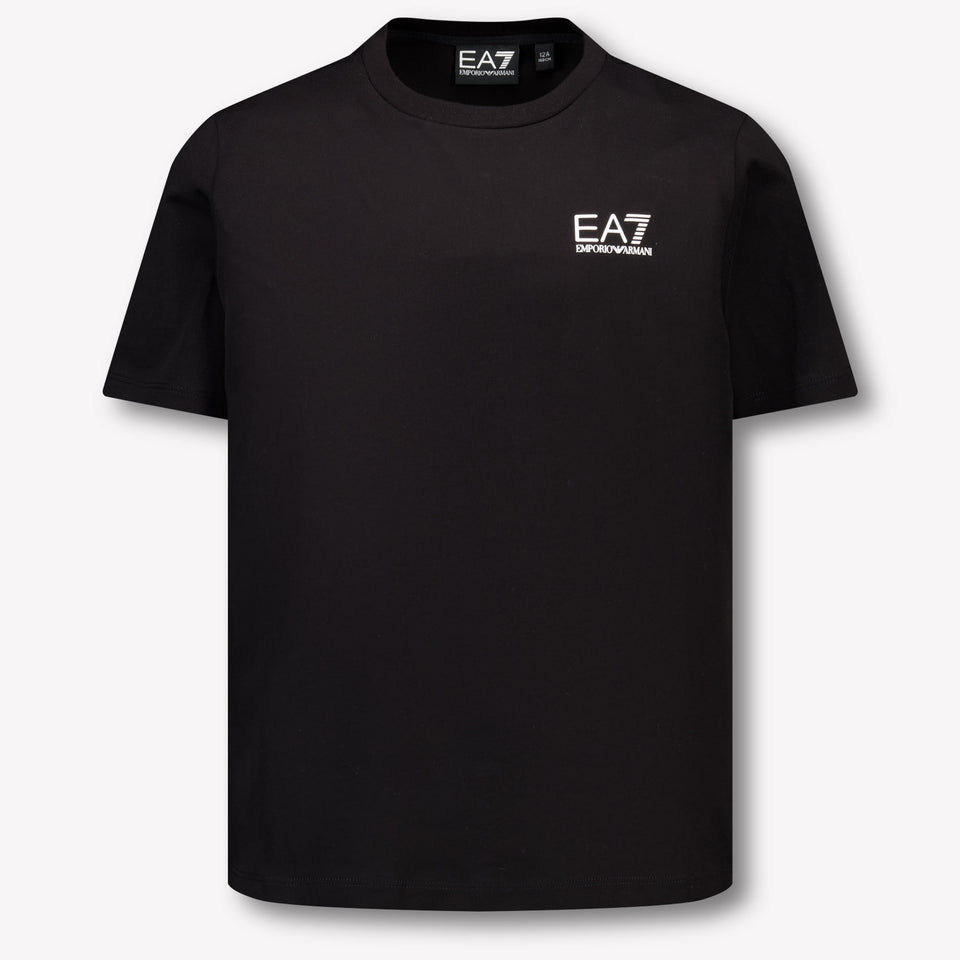 EA7 Kinder Jongens T-Shirt In Zwart