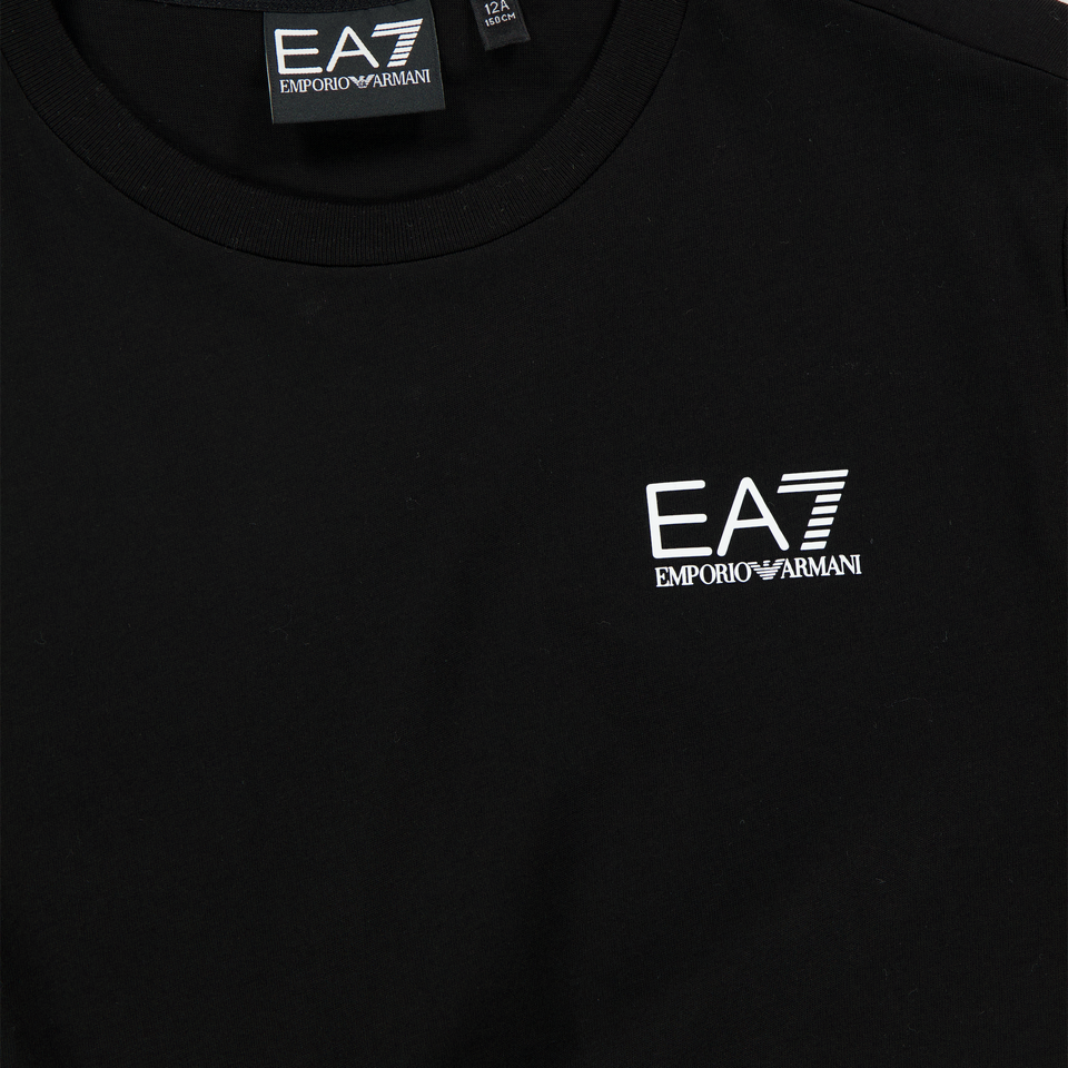 EA7 Kinder Jongens T-Shirt In Zwart
