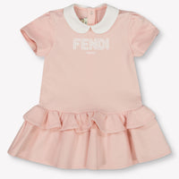 Fendi Baby Meisjes Jurk In Licht Roze