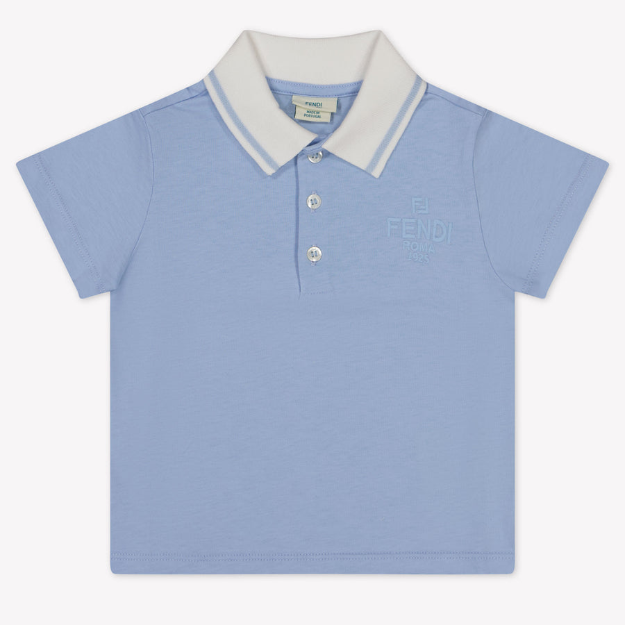 Fendi Baby Jongens Polo In Licht Blauw