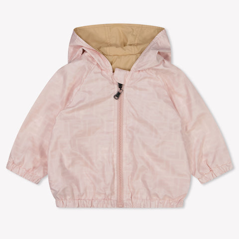 Fendi Baby Unisex Tussenjas In Licht Roze