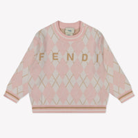 Fendi Baby Unisex Trui In Licht Roze