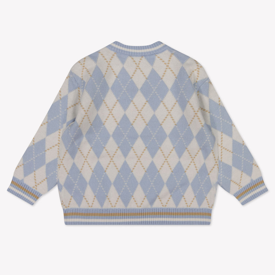 Fendi Baby Unisex Trui In Licht Blauw