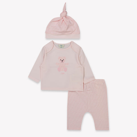 Fendi Baby Unisex Boxpakje In Licht Roze