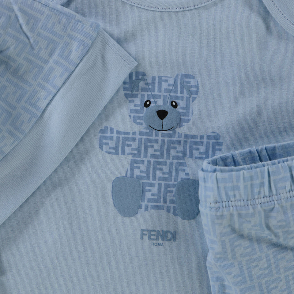 Fendi Baby Unisex Boxpakje In Licht Blauw