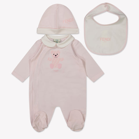 Fendi Baby Unisex Boxpakje In Licht Roze