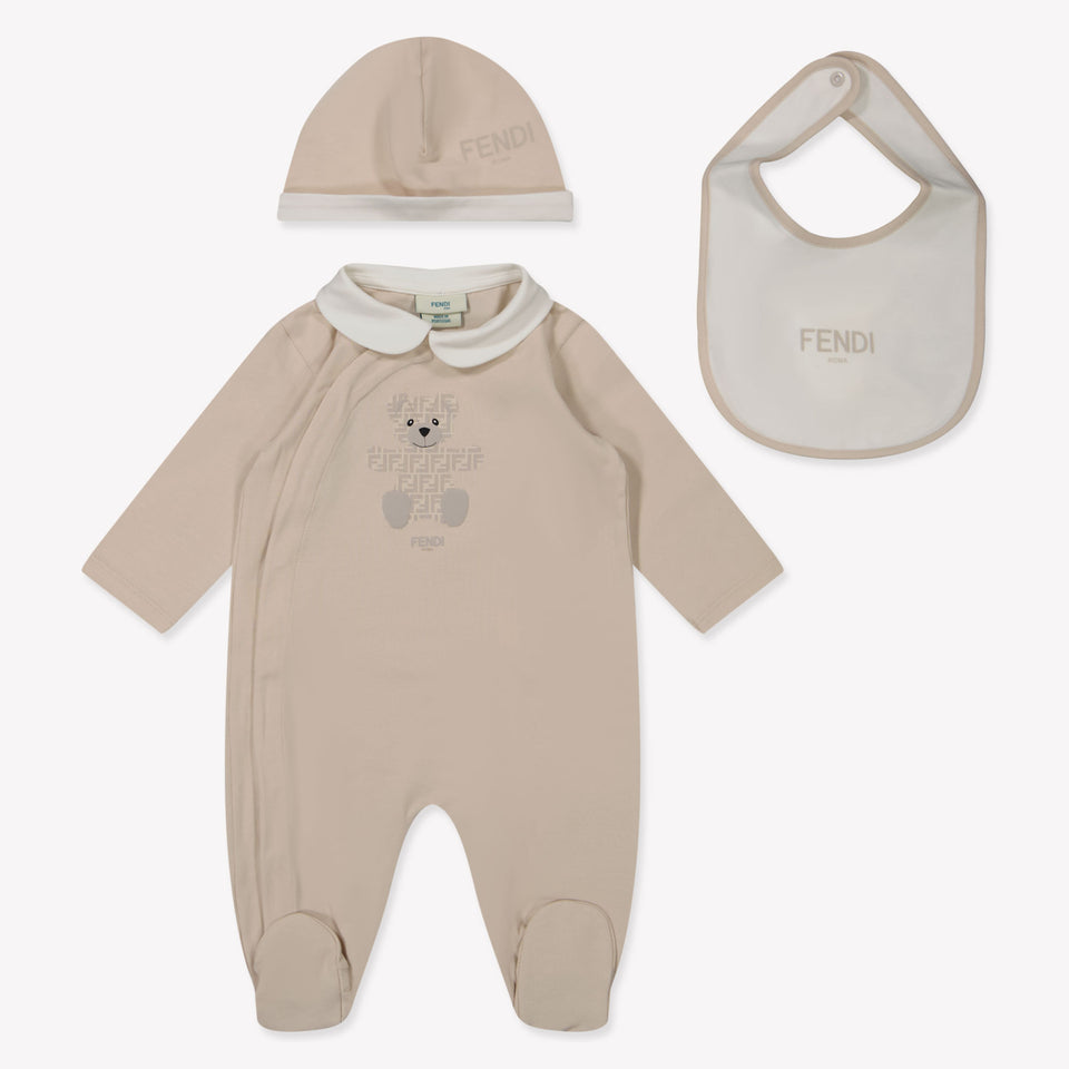 Fendi Baby Unisex Boxpakje In Beige