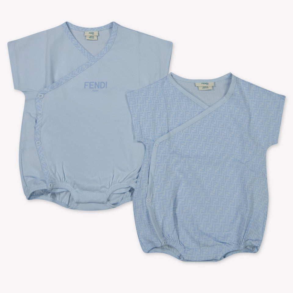 Fendi Baby Unisex Boxpakje In Licht Blauw