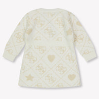 Guess Baby Meisjes Jurk In Off White