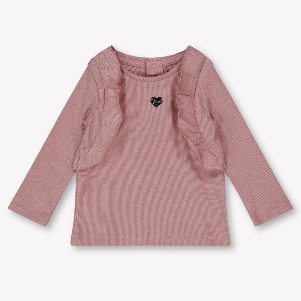 Guess Baby Meisjes T-Shirt In Oud Roze