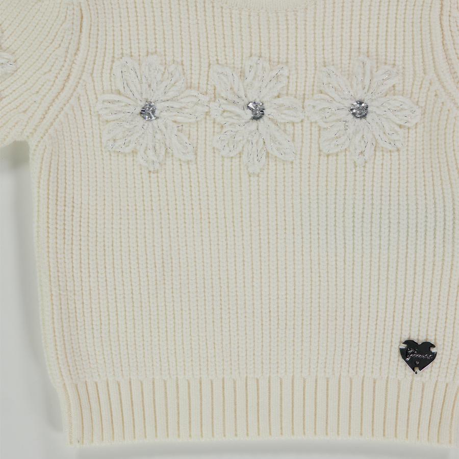 Guess Baby Meisjes Trui In Off White