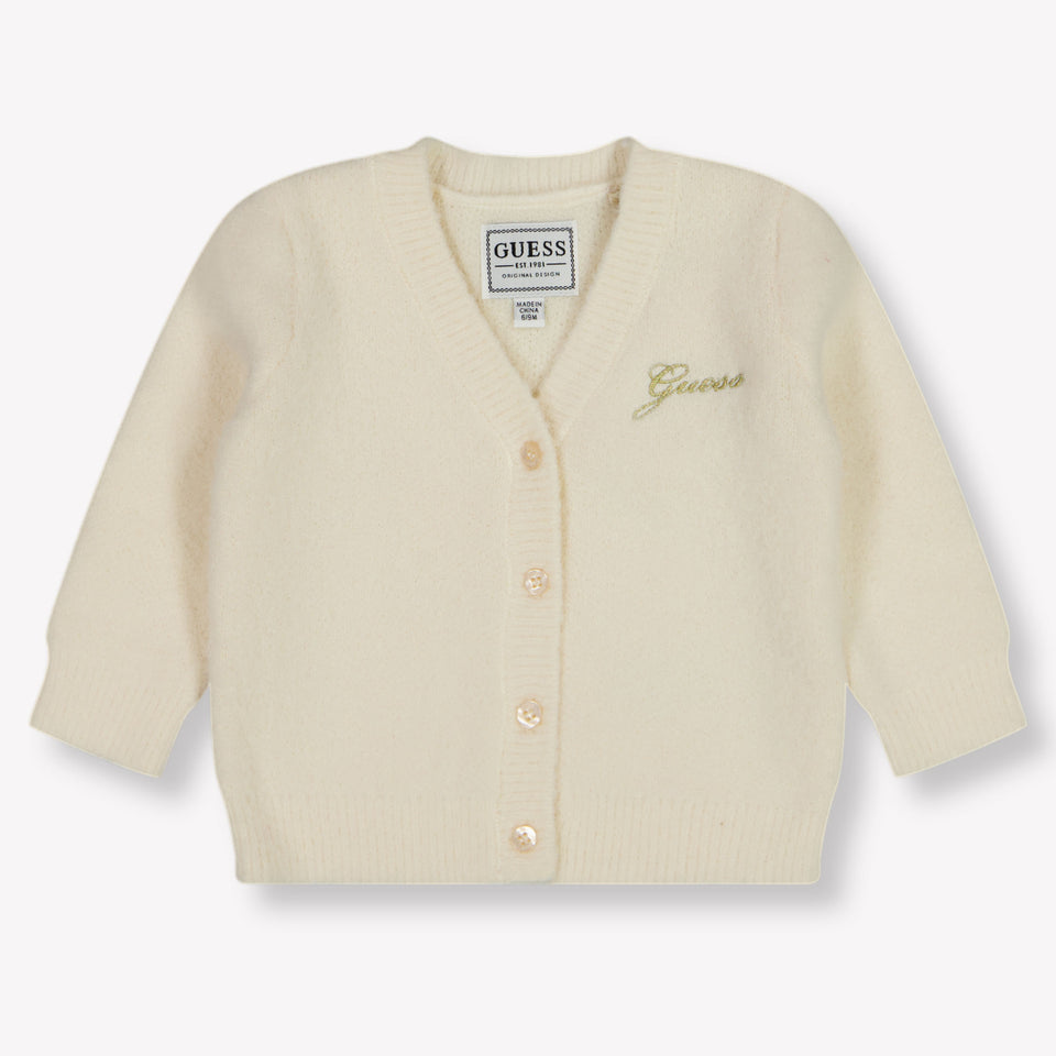 Guess Baby Meisjes Vest In Off White