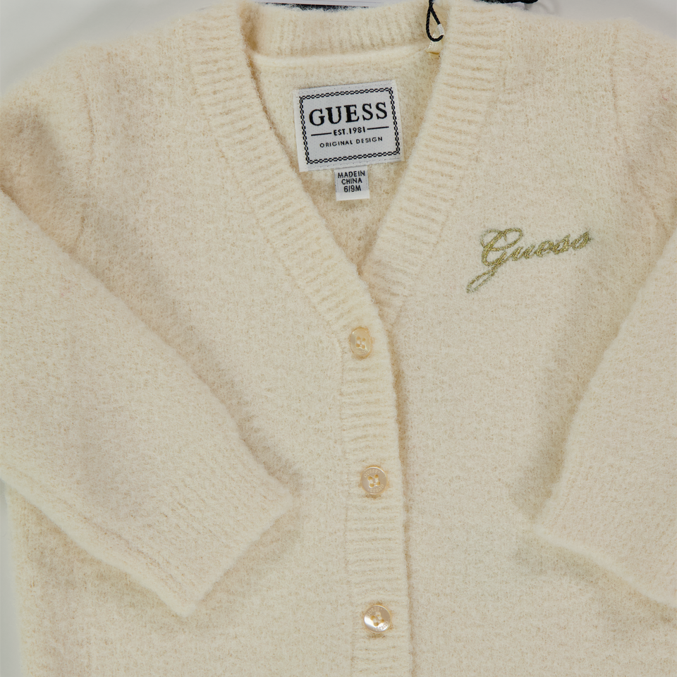 Guess Baby Meisjes Vest In Off White