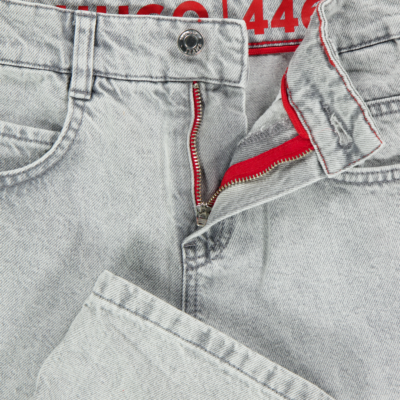 HUGO Kinder Jongens Jeans In Licht Grijs