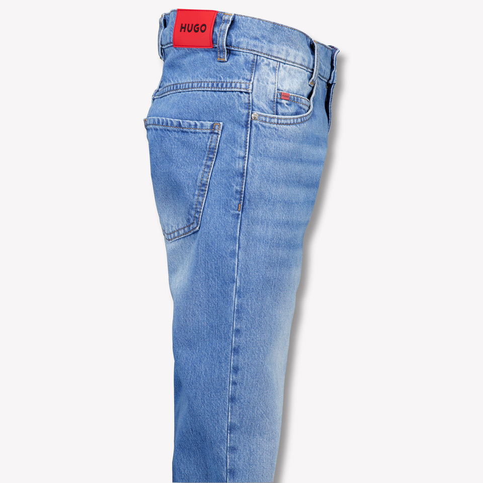 HUGO Kinder Jongens Jeans In Blauw