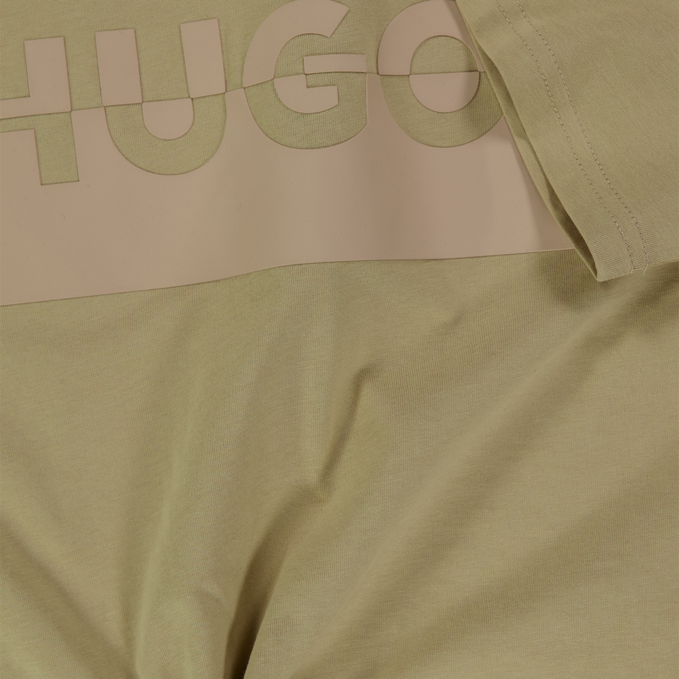 HUGO Kinder Jongens T-Shirt In Beige