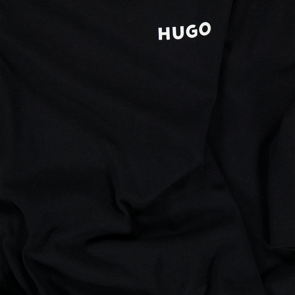 HUGO Kinder Jongens T-Shirt In Zwart