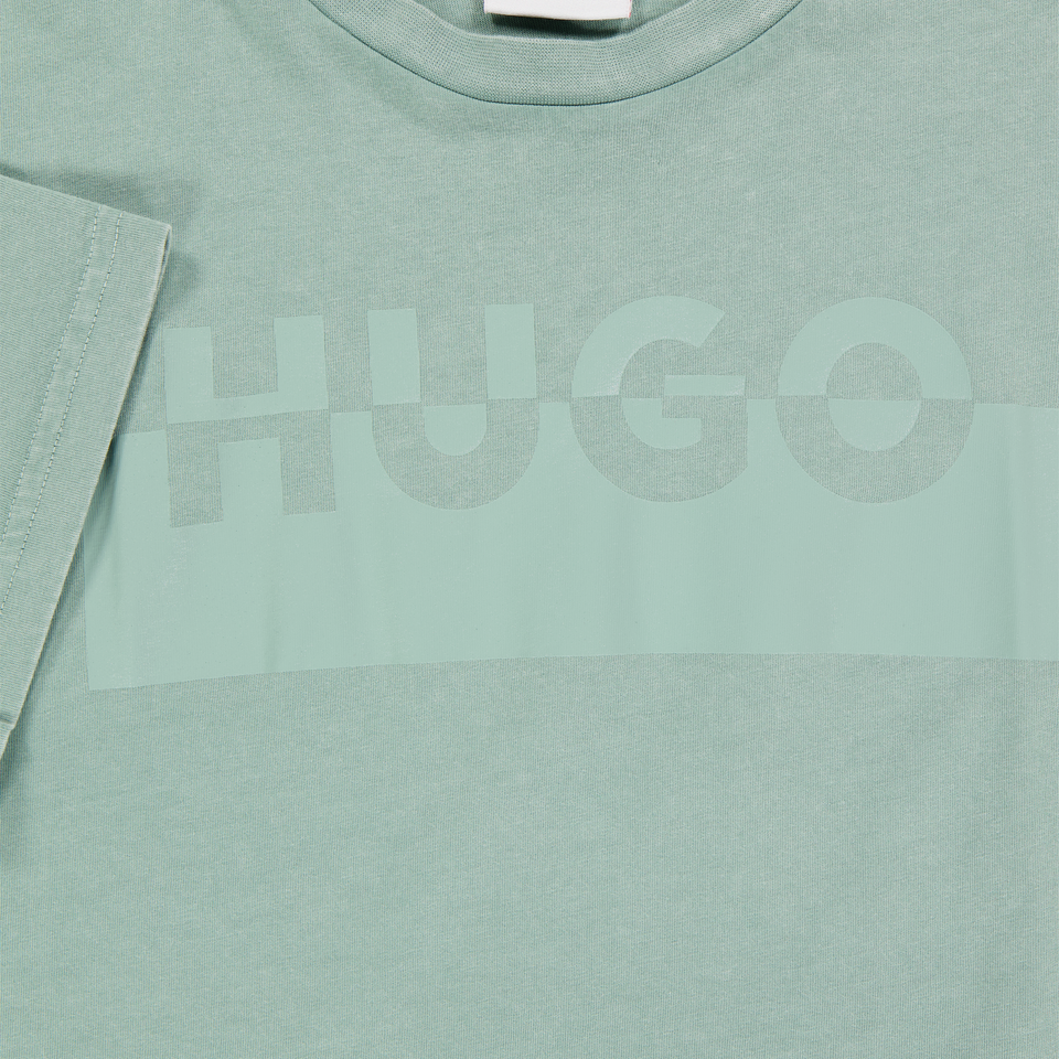 HUGO Kinder Jongens T-Shirt In Mint