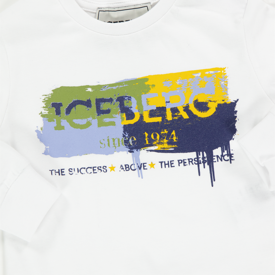 Iceberg Baby Jongens T-Shirt In Wit