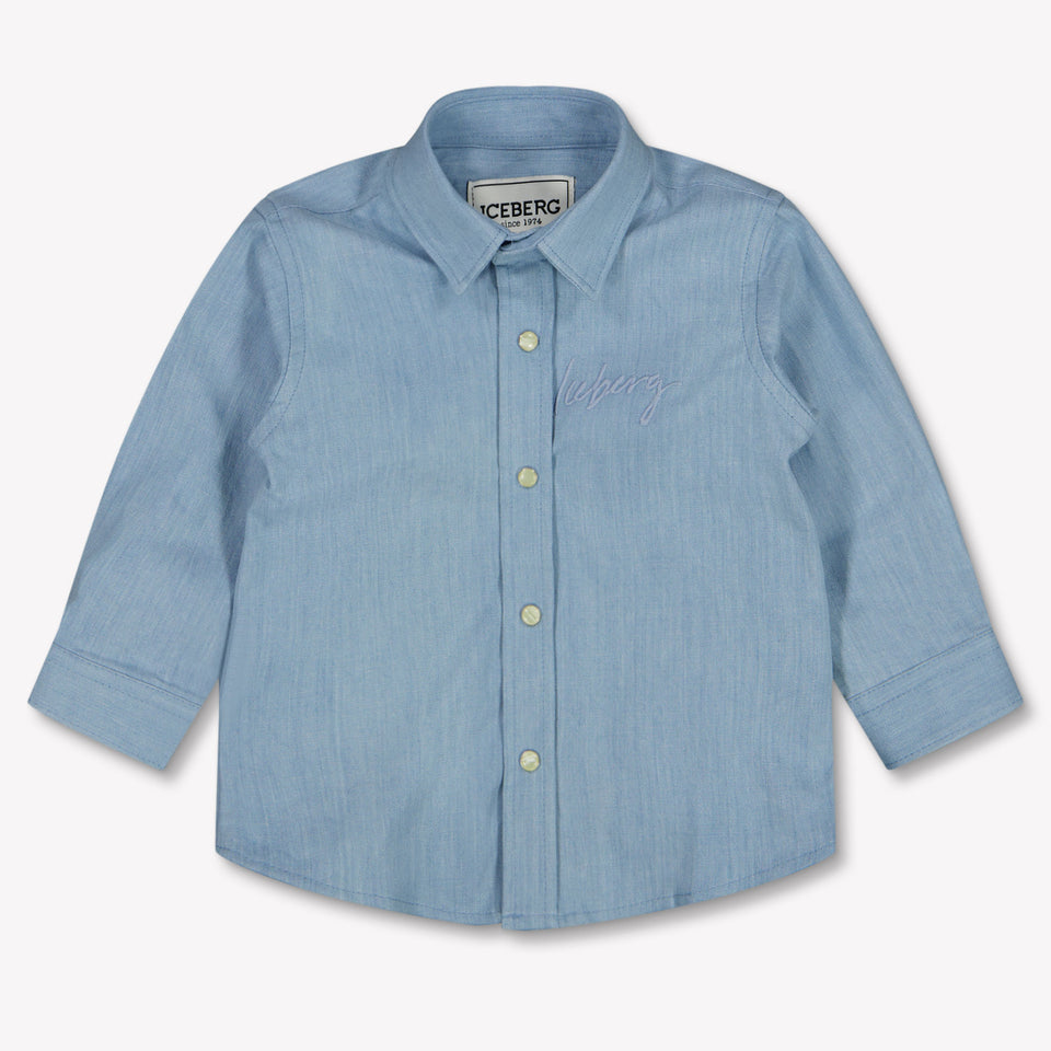 Iceberg Baby Jongens Blouse In Licht Blauw