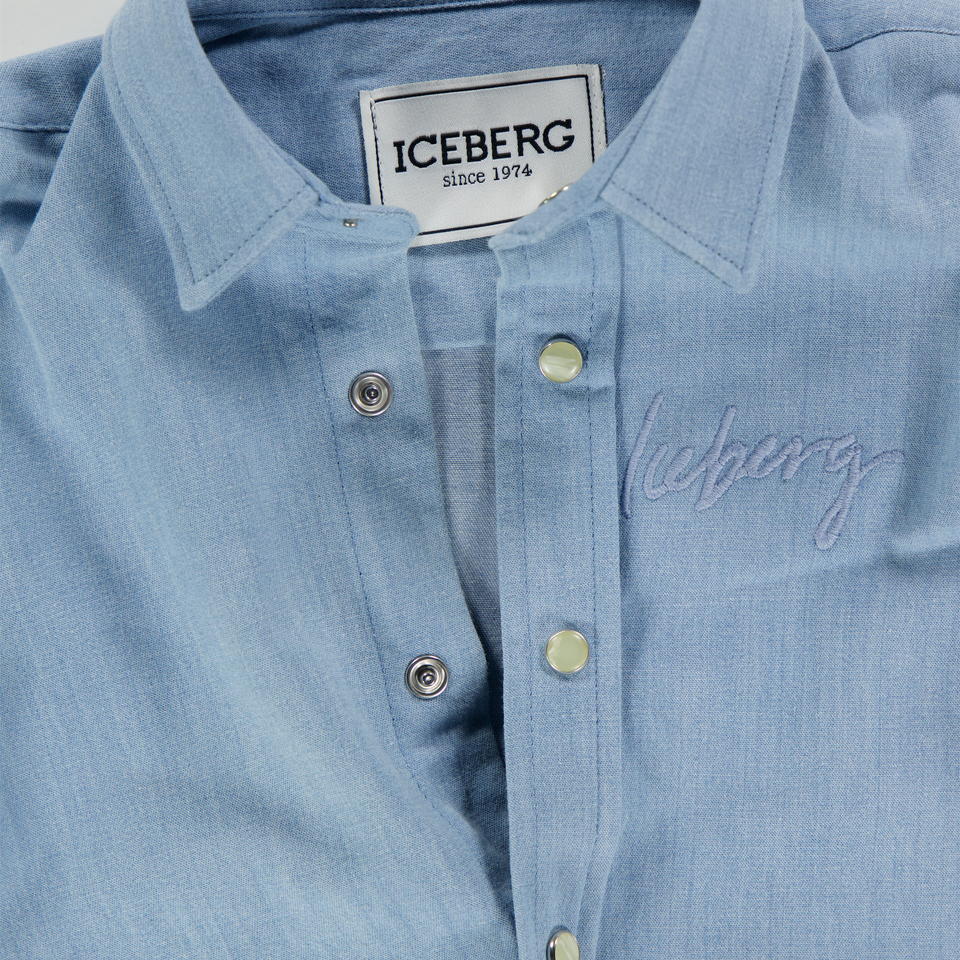 Iceberg Baby Jongens Blouse In Licht Blauw