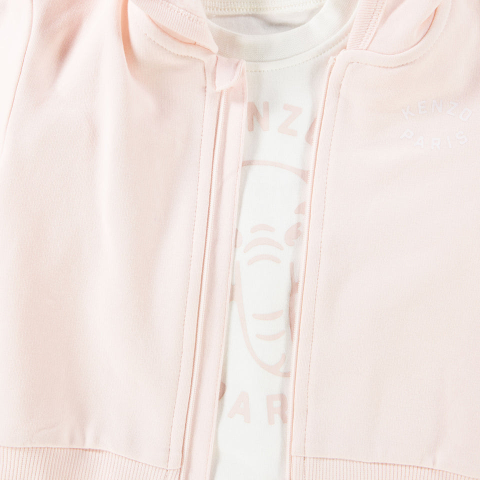 Kenzo kids Baby Unisex Joggingpak In Licht Roze