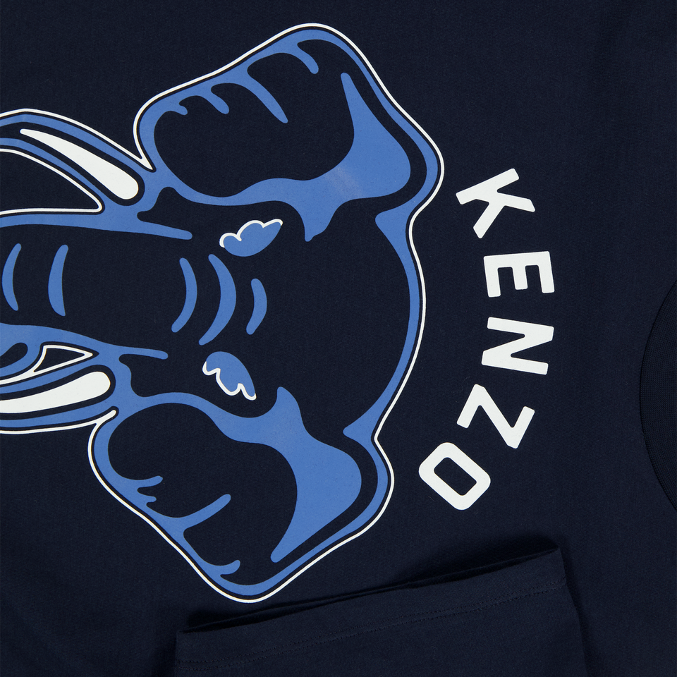 Kenzo kids Kinder Jongens T-Shirt In Navy