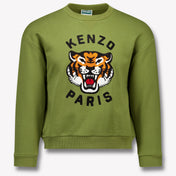Kenzo kids Kinder Jongens Trui In Olijf Groen