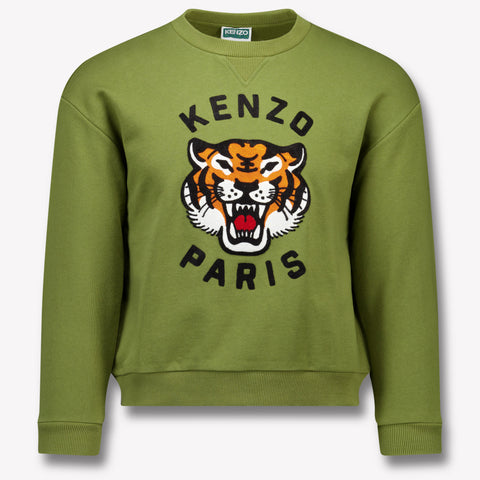 Kenzo kids Kinder Jongens Trui In Olijf Groen