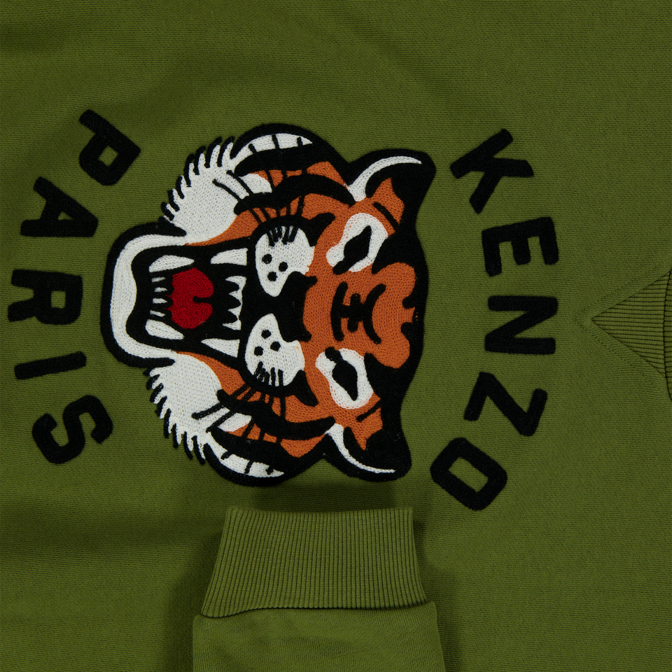 Kenzo kids Kinder Jongens Trui In Olijf Groen