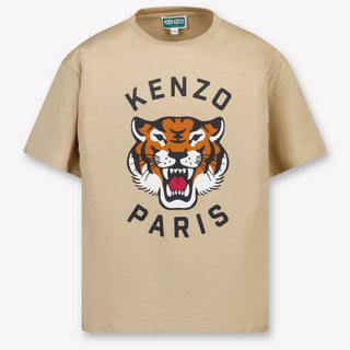 Kenzo kids Kinder Jongens T-Shirt In Beige