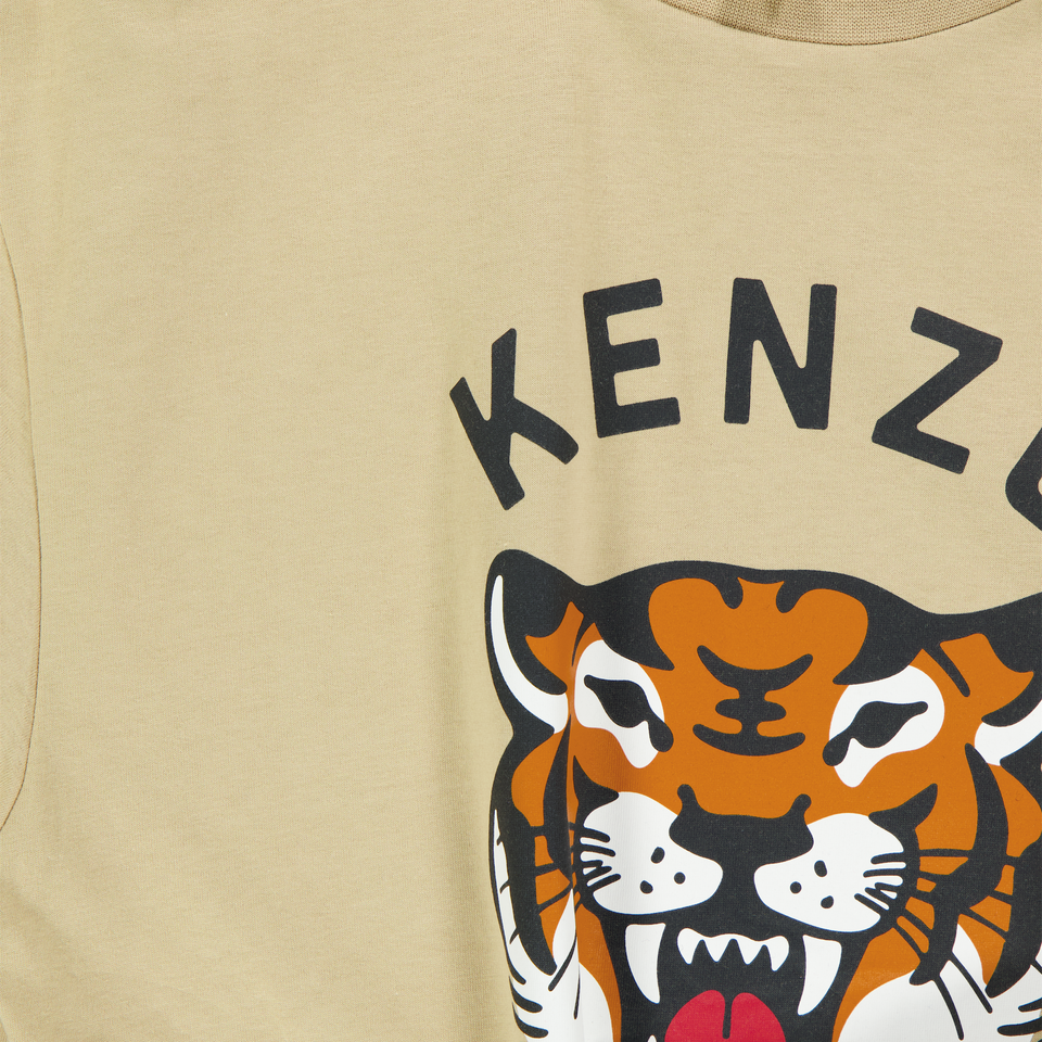 Kenzo kids Kinder Jongens T-Shirt In Beige