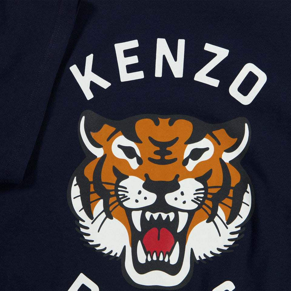 Kenzo kids Kinder Jongens T-Shirt In Navy